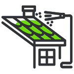 roof cleaning icon